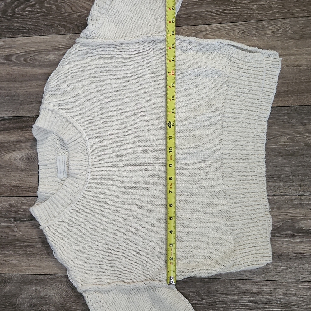 Urban Outfitters Wheat Cropped Ballon Sleeve Sweater Size XS - Picture 4 of 10